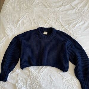 First Rite Midnight Blue Crew Neck Sweater